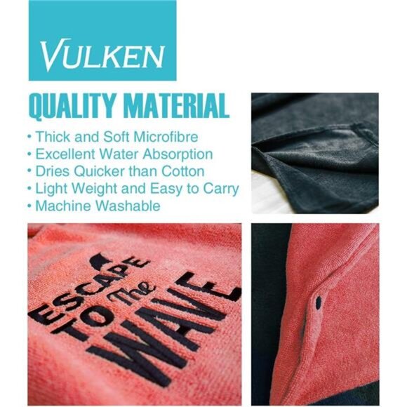 Extra Large Thick Hooded Beach Towel Changing Robe. Surf Poncho Women - Picture 4 of 8